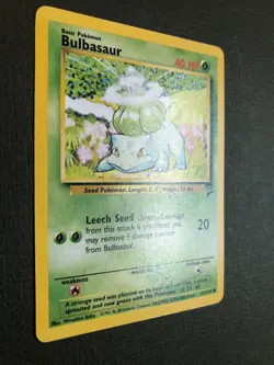 Pokemon Bulbasaur 67/130 Base Set 2 Common Unlimited Edition NM - Image 2