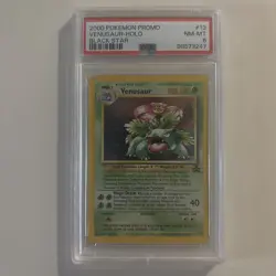 2000 POKEMON PROMO BLACK STAR #13 VENUSAUR-HOLO PSA 8 - Image 1