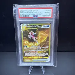 2023 POKEMON CROWN ZENITH SECRET #GG67 FULL ART/ORIGIN FORME PALKIA VSTAR PSA 10 - Image 1