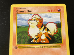 Pokemon 1st Edition Shadowless Growlithe 28/102 Base Set Excellent Condition - Image 3