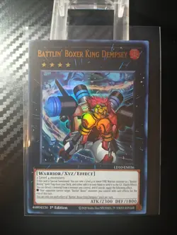 Yugioh Yu-Gi-Oh! Battlin' Boxer King Dempsey LD10-EN036 1st edition Ultra Rare - Image 1