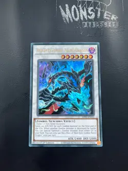 YUGIOH RED-EYES ZOMBIE NECRO DRAGON ULTRA RARE GFP2-EN133 1ST EDITION - Image 1