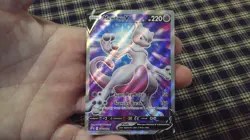 Pokemon Card TCG - Full Art Mewtwo V - Black Star Promo SWSH229 NM - Image 4