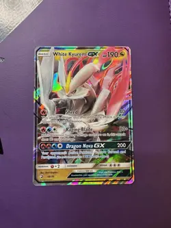 Pokemon White Kyurem GX Dragon Majesty Ultra Rare Holo Card 48/70 TCG - Image 1