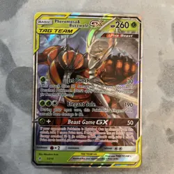 Pokemon Pheromosa & Buzzwole GX Ultra Rare Card 1/214 SM Unbroken Bonds - Image 1