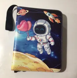 400 Card Pocket Binder with 4 Pocket Trading Cards Album - Astronaut - Image 1