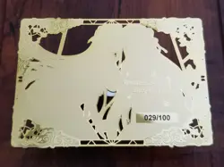 Rem & Emilia - Re:Zero - Goddess Story Gold Metal SP Card - #029/100 - Image 2