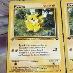 PIKACHU [2] 1st Edition 1999 Pokemon Jungle Common Card 60/64 - Image 3