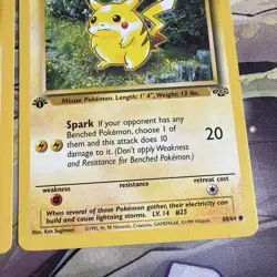 PIKACHU [2] 1st Edition 1999 Pokemon Jungle Common Card 60/64 - Image 5