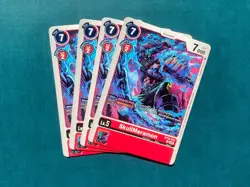SkullMeramon BT15-015 Playset Exceed Apocalypse Digimon Card x4 - Image 1
