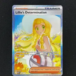 Pokemon TCG Lillie's Determination SIR 184/132 Mega Evolution Secret Rare NM ENG - Image 1