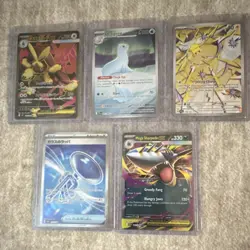 Pokemon TCG Holo Lot Mega Lopunny EX, Dewgong, Joltik, Mega Sharpedo EX, Trainer - Image 1