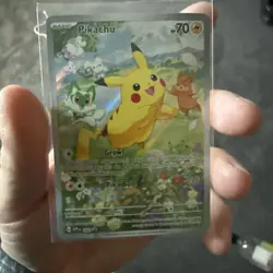Pokemon Pikachu TCG #088 Scarlet & Violet Black Star Promo LP - Image 2