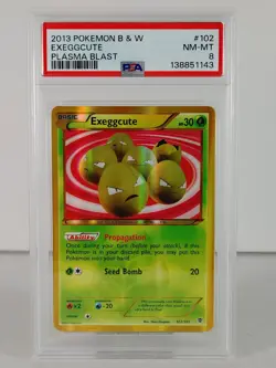 Exeggcute - Plasma Blast - POKEMON - 102/101 - Secret Rare - 2013 - PSA 8 - Image 1