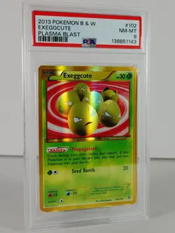 Exeggcute - Plasma Blast - POKEMON - 102/101 - Secret Rare - 2013 - PSA 8 - Image 2