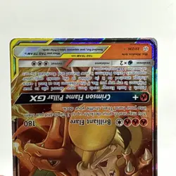 Charizard & Braixen GX 22/236 Cosmic Eclipse Tag Team Ultra Rare Pokemon DMG - Image 5