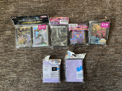 Yu-Gi-Oh! Official Card Sleeves Bundle - Yugi, Kaiba, Egyptian Gods - All Sealed - Image 1