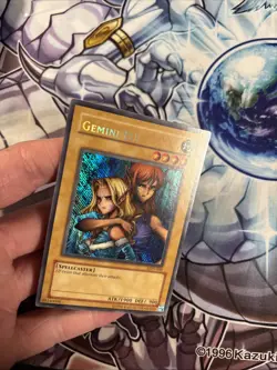 Yugioh Gemini Elf LON-000 Secret Rare REVERSE FOIL ERROR Unlimited VLP (WNU) - Image 3