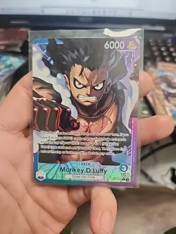 One Piece A Fist of Divine Speed Monkey.D.Luffy OP11-040 L* Alternate Art - Image 1