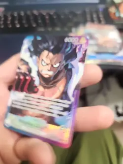 One Piece A Fist of Divine Speed Monkey.D.Luffy OP11-040 L* Alternate Art - Image 4