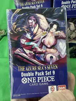 LOT OF 8 One Piece TCG DP-09 Double Pack Set 9 The Azure Sea's Seven NEW SEALED! - Image 2