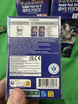 LOT OF 8 One Piece TCG DP-09 Double Pack Set 9 The Azure Sea's Seven NEW SEALED! - Image 3