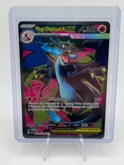 Pokemon Mega Charizard X EX 109/094 Full Art Phantasmal Flames NM TCG Card - Image 1