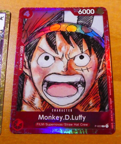ONE PIECE ENGLISH CARD HOLO GAME CARTE PROMO MONKEY.D.LUFFY P-022 EN MINT - Image 1