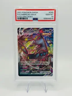 2021 Pokemon SWSH Evolving Skies Umbreon VMAX Card 95/203 PSA 10 - Image 1