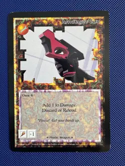 Armitage’s Gun - Ani Mayhem TCG Game Card Rare Promo - Image 1