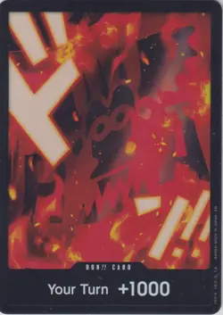 DON!! Card (Tin Pack Set Vol. 1 Gol.D.Roger) One Piece Your Turn +1000 (Red/Blk) - Image 1