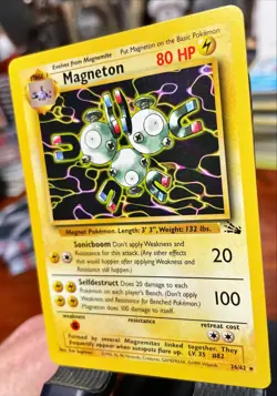 NM+ 🔥 Pokemon TCG Magneton Fossil Card 26/62 Unlimited Rare Non-Holo - Image 2