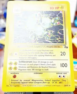 NM+ 🔥 Pokemon TCG Magneton Fossil Card 26/62 Unlimited Rare Non-Holo - Image 4