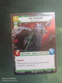 Star Wars Unlimited JTL - The Starhawk - Legendary Hyperspace Foil Card 839 - Image 1