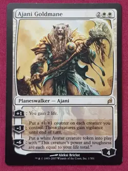 Magic The Gathering LORWYN AJANI GOLDMANE white card MTG - Image 1