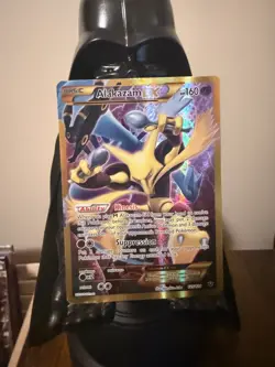 Alakazam EX 125/124 Textured Full Art Secret Rare Pokemon Card - HP - Image 1