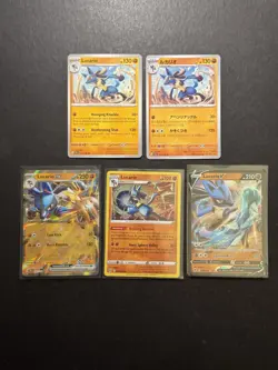 5 Lucario V EX Pokemon Card Collection Ultra Rare Holo Rare SWSH SV PTCG - Image 1