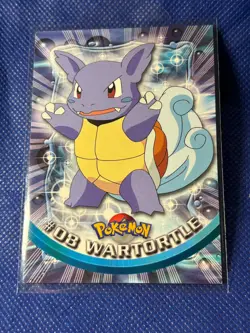 Topps Pokemon #08 Wartortle - TV Animation Edition Card, 1999, NM - Image 1