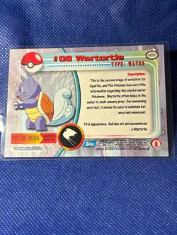 Topps Pokemon #08 Wartortle - TV Animation Edition Card, 1999, NM - Image 2