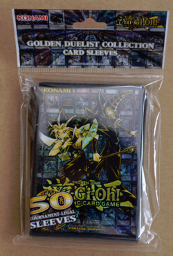 Konami Yugioh! TCG 50 Card Sleeves Pack: Golden Duelist - Image 1