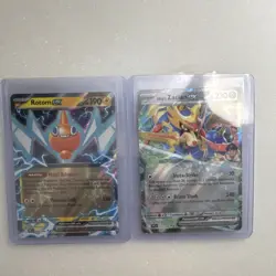 Pokemon TCG Rotom ex Zacian ex SV Black Star Promo Holo Lot 2 English Cards - Image 1