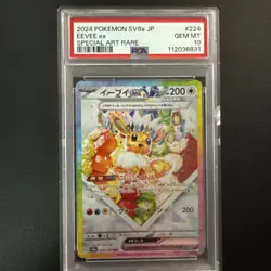 Pokemon TCG Eevee EX 224/187 SV8a Terastal Festival PSA 10 Japanese Card - Image 1