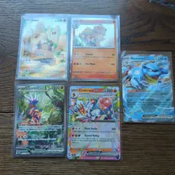 Pokemon Card JOB LOT of 5 Foils inc Klawf 217, Blastoise Ex 030, Koraiden Ex 247 - Image 1