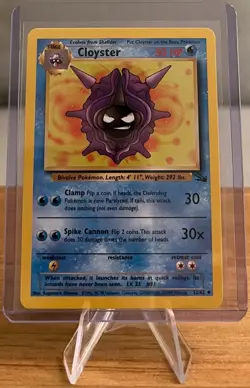 Cloyster #91 Non-Holo Pokemon Card Near Mint - 32/62 Uncommon Fossil Set 1999 - Image 1