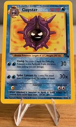 Cloyster #91 Non-Holo Pokemon Card Near Mint - 32/62 Uncommon Fossil Set 1999 - Image 3