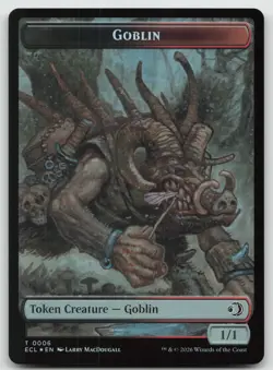 Faerie 0005/Goblin 0006 Double-Sided Token T Foil Lorwyn Eclipsed NM - Image 2