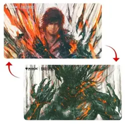 Final Fantasy x Magic Playmat - Tappetino Double Side Ultra Pro mtg Clive Ifrit - Image 1