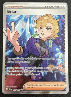 Briar 163/142 Stellar Crown Full Art Ultra Rare Pokemon TCG Card NM - Image 1