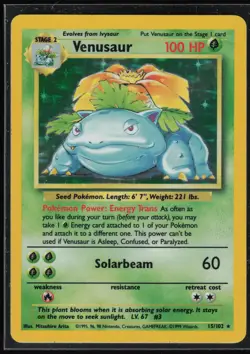 Pokemon TCG Base Set #015/102 Venusaur - Image 1