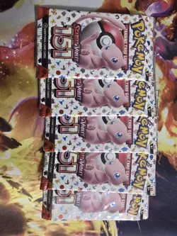 (5) Pokemon TCG 151 S&V Booster Packs MEW Artwork Sealed - Image 2